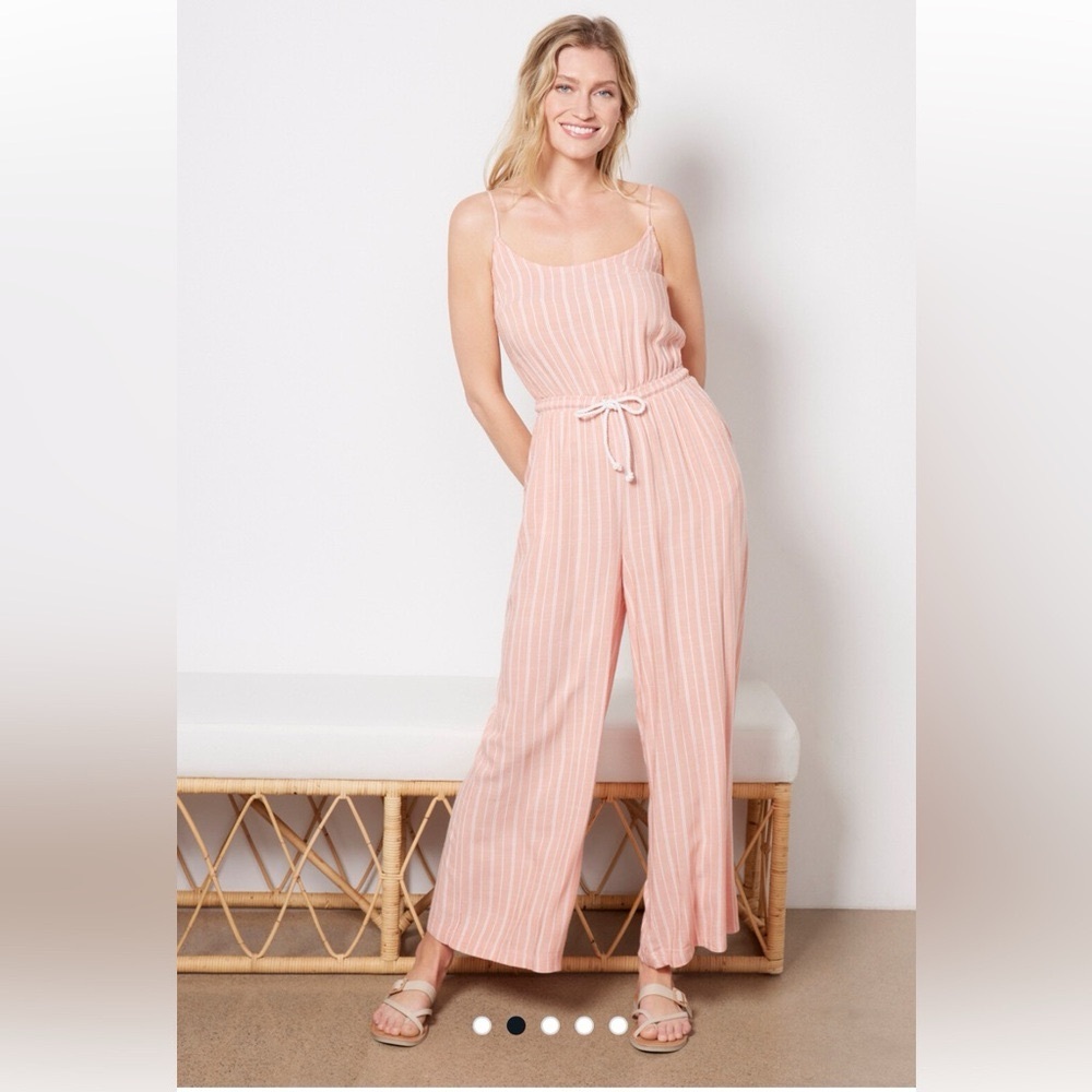 Splendid Women's Pink Striped Jumpsuit